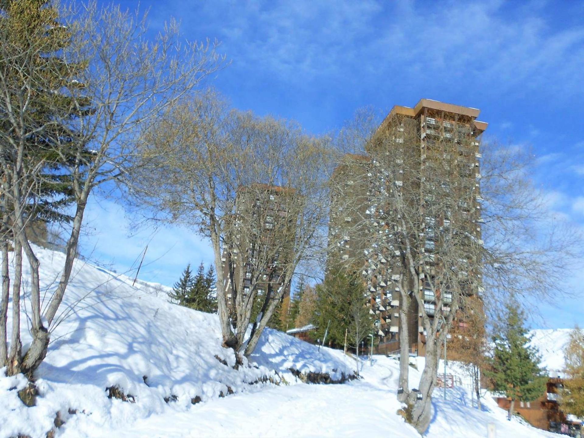 Studio 2 Personnes - Ete/Hiver - Chez Valou Appartement Le Corbier Buitenkant foto
